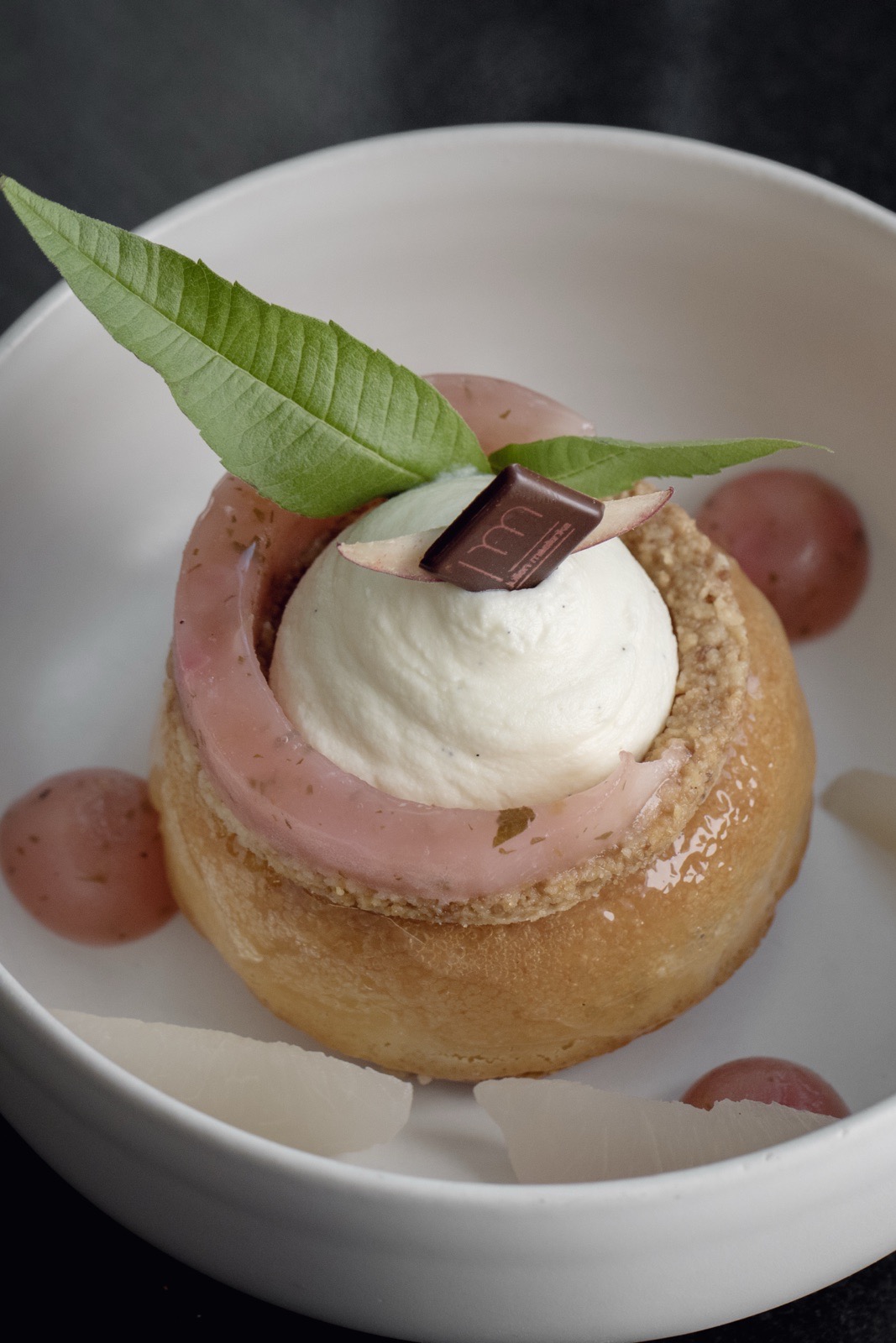 Baba façon pêche melba